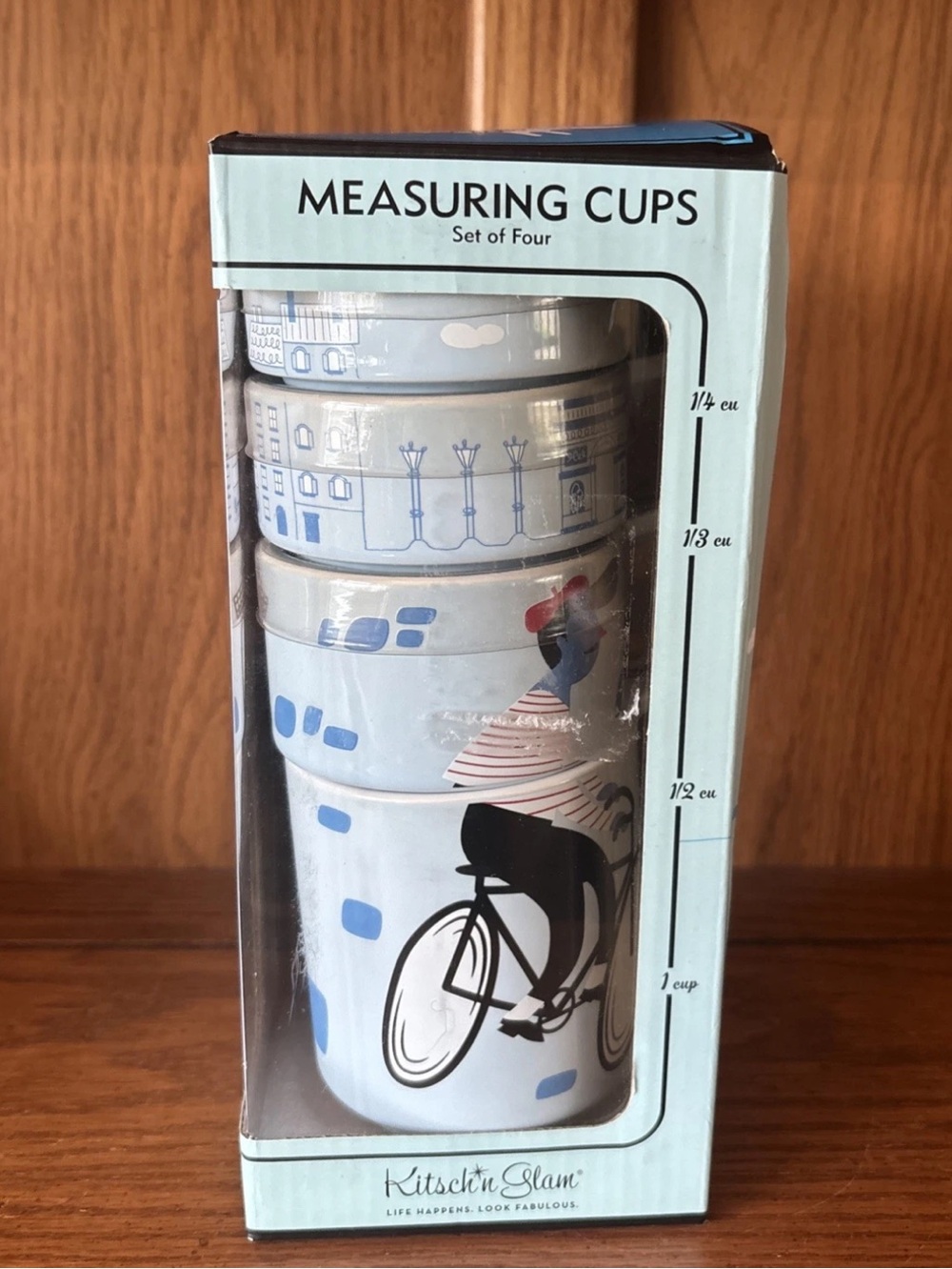 Kitsch'n Glam Ceramic Nesting Measuring Cup Set